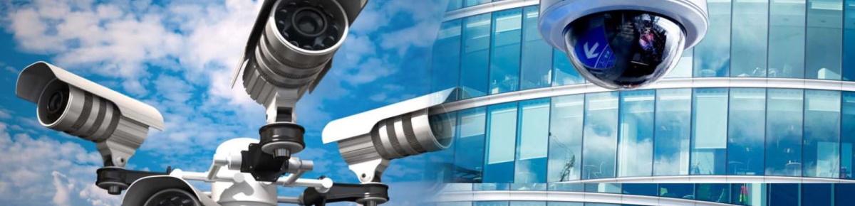 Камеры видеонаблюдения крупным планом